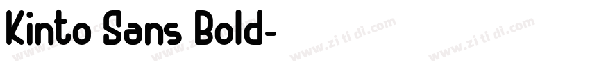 Kinto Sans Bold字体转换 Kinto Sans Bold字体转换